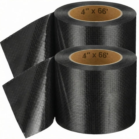 RV Underbelly Tape, Corrugated Waterproof Thick Adhesive Patch for Camper Travel Trailer Mobile Home Tear Repair, Black 2 Pack, 4 Inch X 66 Feet Size In Australia - Darrahopens