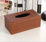 Leather Tissue Box Holder Waterproof Rectangular Tissue Box Cover for Home Office Car Decor Brown, Waterproof Design In Australia - Darrahopens