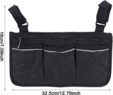 Universal Waterproof Wheelchair Armrest Storage Bag, Side Organiser for Wheelchair Child Chair and Power Chair In Australia - Darrahopens