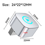 Wireless CarPlay Android Auto 2-in-1 Smart Car Connection Box for Apple iPhone and Android Devices, Size 33, Silver