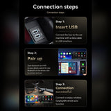 Wireless CarPlay Android Auto 2-in-1 Smart Car Connection Box for Apple iPhone and Android Devices, Size 33, Silver