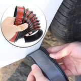 Universal Rubber Fender Flares, Car Wheel Arch Wing Expander Eyebrow Mudguard Lip Body Kit Protection, Black, 3m x 3cm