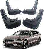 Mudguards for Volvo V60 MK II Estate 2019-2021, Molded Front and Rear Splash Guards, Semi-Rigid ABS Plastic Set