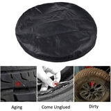 13 Inch Spare Tyre Wheel Cover for 55-58cm / 22-23 Inch Diameter, PVC Waterproof Dustproof UV Protection Cover