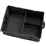 Foldable Car Trunk Bag Organiser, Portable Boot Storage Box for Groceries Tools and Travel Items, Polyester, Black
