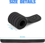 Rear Bumper Protector Rubber Boot Guard, Scratch Resistant Exterior Car Accessory for Most Vehicles, Black, 90 cm x 7 cm