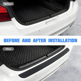Rear Bumper Protector Rubber Boot Guard, Scratch Resistant Exterior Car Accessory for Most Vehicles, Black, 104 cm x 9 cm