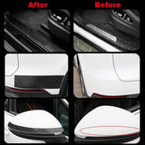 2 Rolls 5D Carbon Fibre Tape for Car Door Sill, Anti-Collision Waterproof Protector Sticker, Black, 5 cm x 3 m Each In Australia - Darrahopens