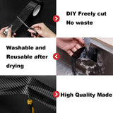 3 Rolls 5D Carbon Fibre Tape for Car Door Sill, Anti-Collision Waterproof Protector Sticker, Black, 5 cm x 3 m Each