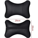 2 Pack Black Car Neck Pillow, Travel Headrest Cushion for Long Journeys, Neck Support Pillow, 25 x 17 x 9 cm Size