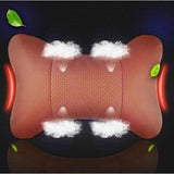 2 Pack Black Car Neck Pillow, Travel Headrest Cushion for Long Journeys, Neck Support Pillow, 25 x 17 x 9 cm Size