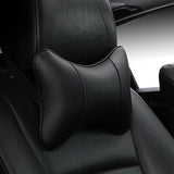 2 Pack Black Car Neck Pillow, Travel Headrest Cushion for Long Journeys, Neck Support Pillow, 25 x 17 x 9 cm Size
