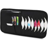 Car Sun Visor Organiser, CD/DVD Holder Storage Bag with Wallet Clip and Glasses Holder for Cards Documents and Small Items In Australia - Darrahopens