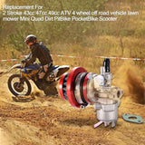 Red 2-Stroke 47cc 49cc Carburetor with Air Filter, Replacement for Mini ATV Quad Go-Kart Scooter Moped Dirt Bike In Australia - Darrahopens