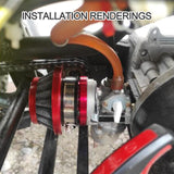 Red 2-Stroke 47cc 49cc Carburetor with Air Filter, Replacement for Mini ATV Quad Go-Kart Scooter Moped Dirt Bike In Australia - Darrahopens