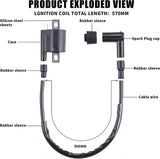 Ignition Coil Compatible with Yamaha PW50 PW80 1981-2009, 45mm Hole Spacing 90 Degree Angle Replacement Coil Module In Australia - Darrahopens