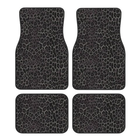 4 Piece, Car Floor Mats Set Carpet Protection, Universal Fit for Car SUV Truck, Vehicle Front and Rear, Leopard Print
