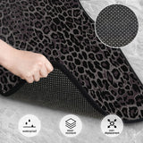 4 Piece, Car Floor Mats Set Carpet Protection, Universal Fit for Car SUV Truck, Vehicle Front and Rear, Leopard Print
