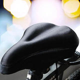 Gel Bike Seat Cover, Comfortable Silicone Bicycle Saddle Cushion Pad, Wider Cover for Long Distance Riding and Cycling