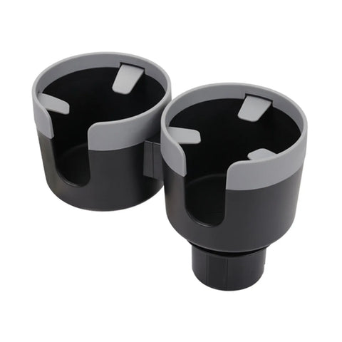 2-in-1 Car Cup Holder Expander with Adjustable Base, Universal Drink Holder Adapter for Bottles and Cups in Cars and SUVs