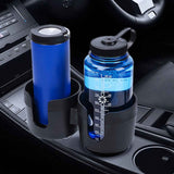 2-in-1 Car Cup Holder Expander with Adjustable Base, Universal Drink Holder Adapter for Bottles and Cups in Cars and SUVs