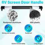 RV Screen Door Cross Bar Handle Protector, Adjustable from 21-5/8 to 28-5/8 inch Grab Handle for Camper Travel Trailer Motorhome, Universal Fit In Australia - Darrahopens