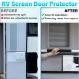 RV Screen Door Cross Bar Handle Protector, Adjustable from 21-5/8 to 28-5/8 inch Grab Handle for Camper Travel Trailer Motorhome, Universal Fit