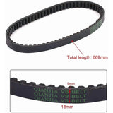 GY6 50cc Scooter Drive Belt, 669-18-30 High-Performance CVT Belt for Moped Go Kart ATV, Rubber Replacement Part In Australia - Darrahopens