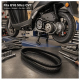 GY6 50cc Scooter Drive Belt, 669-18-30 High-Performance CVT Belt for Moped Go Kart ATV, Rubber Replacement Part