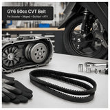GY6 50cc Scooter Drive Belt, 669-18-30 High-Performance CVT Belt for Moped Go Kart ATV, Rubber Replacement Part