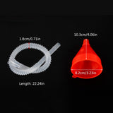 Long Tube Funnel for Water, Coolant, Transmission and Engine Oil, 24'' Flexible Hose Funnel for Automotive Fluid Filling In Australia - Darrahopens