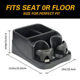 Universal Truck Console Car Cup Holder Floor Drink Storage Organizer Tray for Trucks, Cars, Suvs, Vans, Road Trips