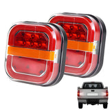 2 Pack Magnetic Wireless Tail Lights Kit for Trailer, LED Trailer Rear Lights for Truck, Flatbed, Semi, RV, 13V Tow Taillights with Turn Signals, Red In Australia - Darrahopens