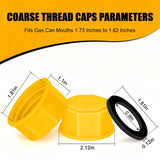 5 Pieces, Gas Can Cap, 5 Gallon Replacement Lids with Coarse Thread for Gasoline, Diesel and Fluids, Plastic Hdpe Gas Tank Lids