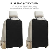 2 Pieces Car Kick Mats, Durable Back Seat Protector for Kids, Vehicle Seat Back Cover for Car, SUV and Truck Interior