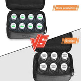 Waterproof Bicycle Handlebar Bag with Phone Holder, 6 L Detachable Pannier and Adjustable Velcro Straps for Daily Cycling, Black