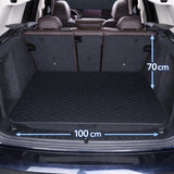 Universal Trunk Protection, Car Blanket for Dogs, Car Mat PU Leather with Diamond Pattern, Durable Cargo Area Protector, SUV and Hatchback