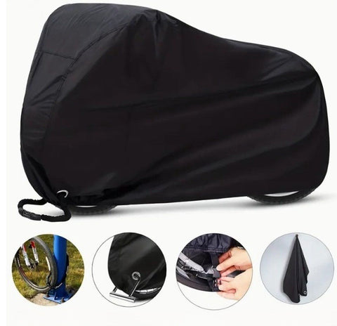 Bicycle Cover 200x110x70 cm, Waterproof Outdoor Bicycle Cover, 210D Heavy Duty Rain Cover, For Mountain Bike and Road Bike