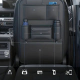 Car Seat Organizer for Children, Backseat Storage Protector with iPad and Tablet Holder, Multiple Pockets, Black