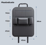 Car Seat Organizer for Children, Backseat Storage Protector with iPad and Tablet Holder, Multiple Pockets, Black