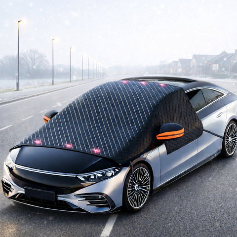 Anti, freeze Blanket with magnetic clamp, Car Freeze Blanket, Ice Blanket, Frost Blanket, Windscreen Cover, Winter Protection, Ice Cover