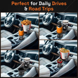 2-in-1 Adjustable Universal Car Cup Holder, for Large Water Bottles and Cups, Bottle Holder and Can Holder, Car Organizer