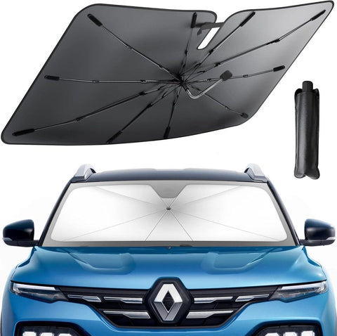 Car Windshield Sunshade Umbrella with UV Protection, Foldable Heat Shield for Most Cars, SUVs and Trucks, Size L, 140 x 78 cm In Australia - Darrahopens