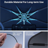 Car Windshield Sunshade Umbrella with UV Protection, Foldable Heat Shield for Most Cars, SUVs and Trucks, Size L, 140 x 78 cm