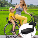luggage carrier cushion with backrest, leather bicycle saddle cushion for the back of a children's bike, 32 x 15 x 5 cm