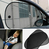 2 Pieces Baby Car Sunshades, UV Protection Rear Side Window Shades for Children, Family Cars and SUVs, 66 x 38 cm