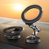 Full Metal Magnetic Car Phone Holder, Rotatable Dashboard Mount for Secure Hands-Free Navigation, Compatible with Most Smartphones, Black In Australia - Darrahopens