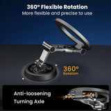 Full Metal Magnetic Car Phone Holder, Rotatable Dashboard Mount for Secure Hands-Free Navigation, Compatible with Most Smartphones, Black In Australia - Darrahopens