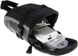 Saddle Mount, Universal Small Saddle Bag, Waterproof Saddle Bag, Large Capacity, With Zipper and Storage Pocket, Bicycle Saddle Bag, Black
