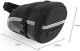 Saddle Mount, Universal Small Saddle Bag, Waterproof Saddle Bag, Large Capacity, With Zipper and Storage Pocket, Bicycle Saddle Bag, Black In Australia - Darrahopens